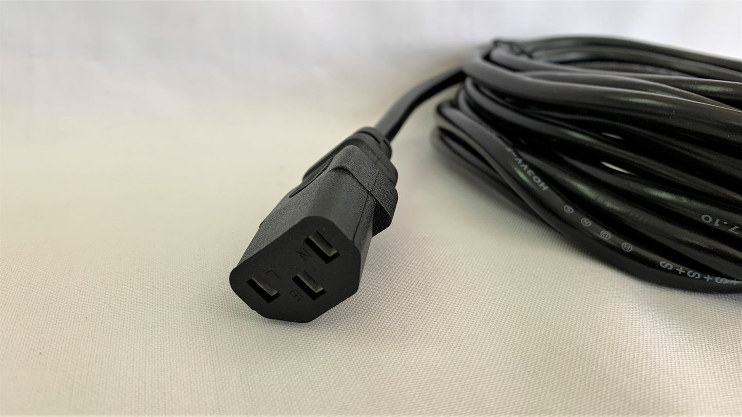 Cable de Energia o de Poder 5 metros IEC320C13 laptop, PC, TV, monitor