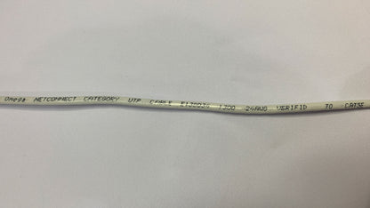 Bobina de cable UTP 305 metros categoria 5e color blanco marca Omega