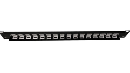 Patch Panel Modular sin jacks de 16 Puertos para rack