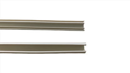 Canaleta plastica color blanco con adhesivo 10 x 10 x 2000 mm
