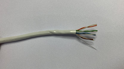 Bobina de cable UTP 305 metros categoria 5e color blanco marca Omega