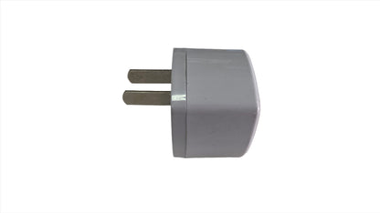 Adaptador Convertidor Enchufe de Redondo tripolar a Plano Bipolar