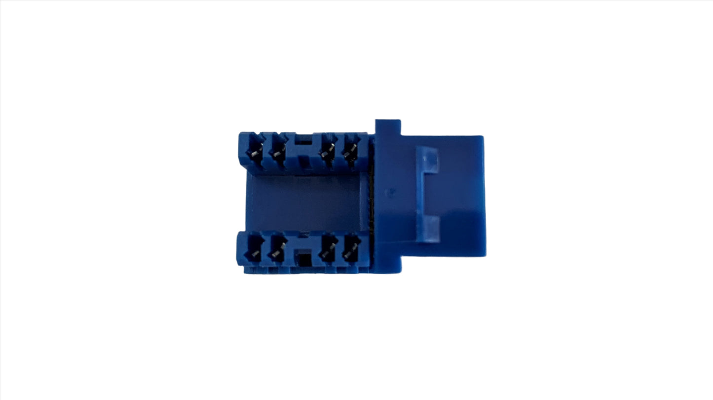 Jack RJ-45 tipo Keystone color azul conector de redes categoria 5e