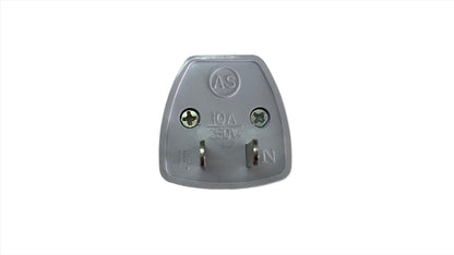 Adaptador Convertidor Enchufe de Redondo tripolar a Plano Bipolar