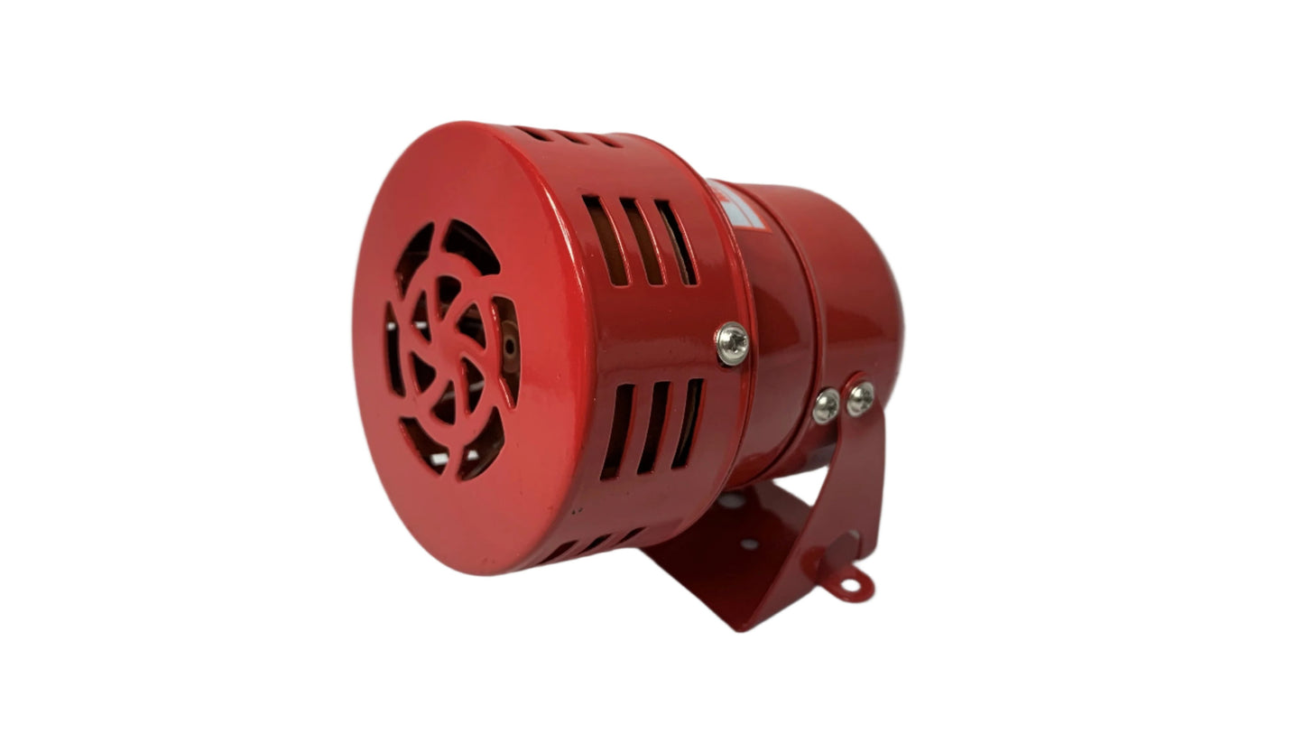 Sirena para Alarma funcionamiento a 110 Vac Color Roja