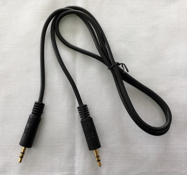 Cable de audio auxiliar de 2 conectores 3.5 mm estereo 90 cm