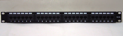 Patch Panel de 24 Puertos categoria 5e para rack
