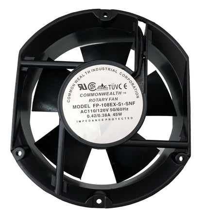 Ventilador semi circular 110 Vac 45 W de 17.2 cm de diametro