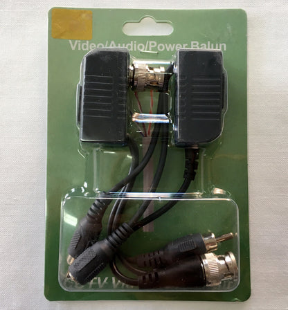 Video Balun pasivo Video Energia y Audio a conector RJ-45