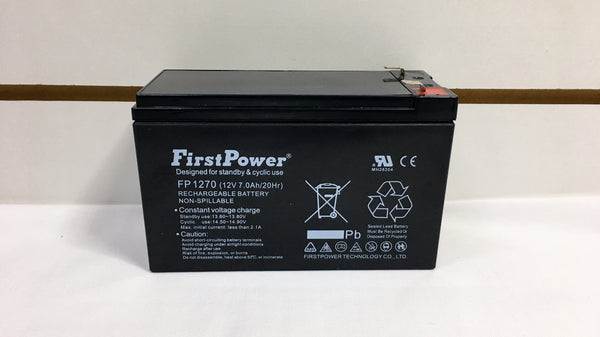 Bateria Seca Recargable 12 V 7 Ah sellada marca First Power