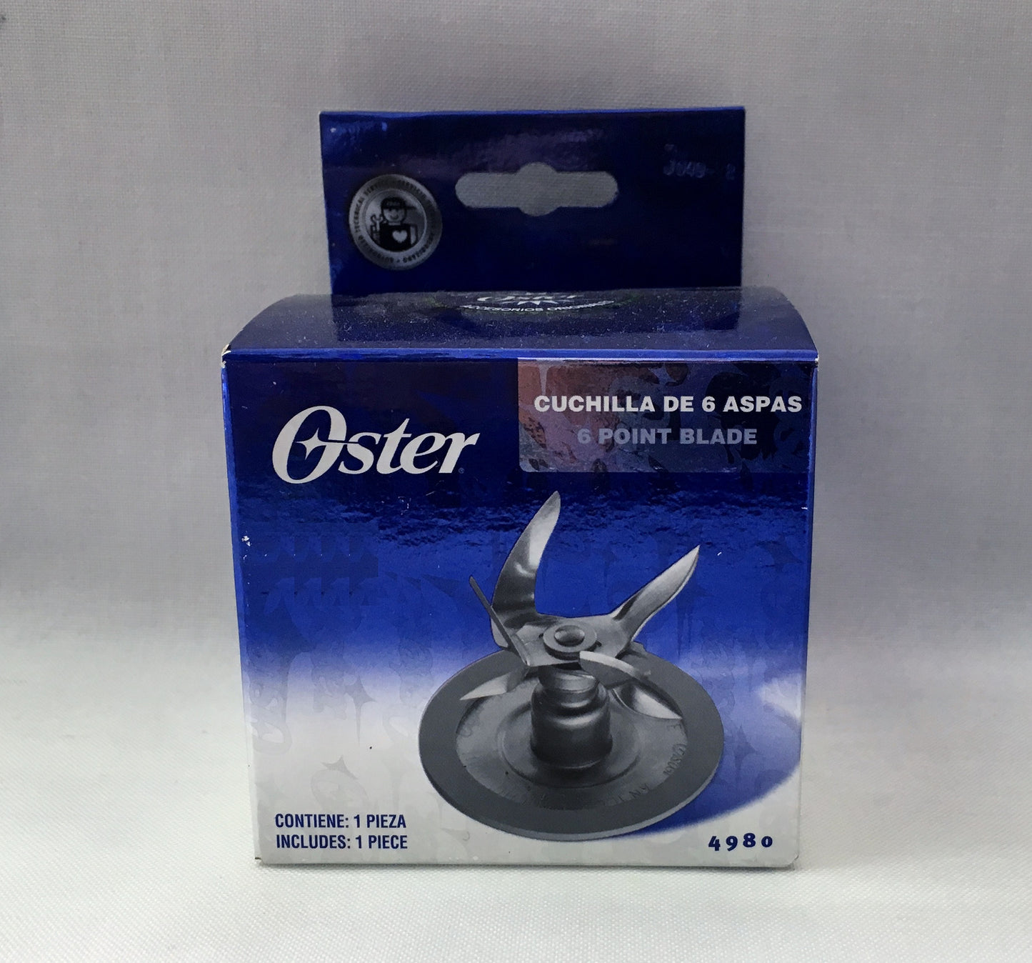 Cuchilla de 6 aspas y empaque marca Oster para vaso de licuadora 4980