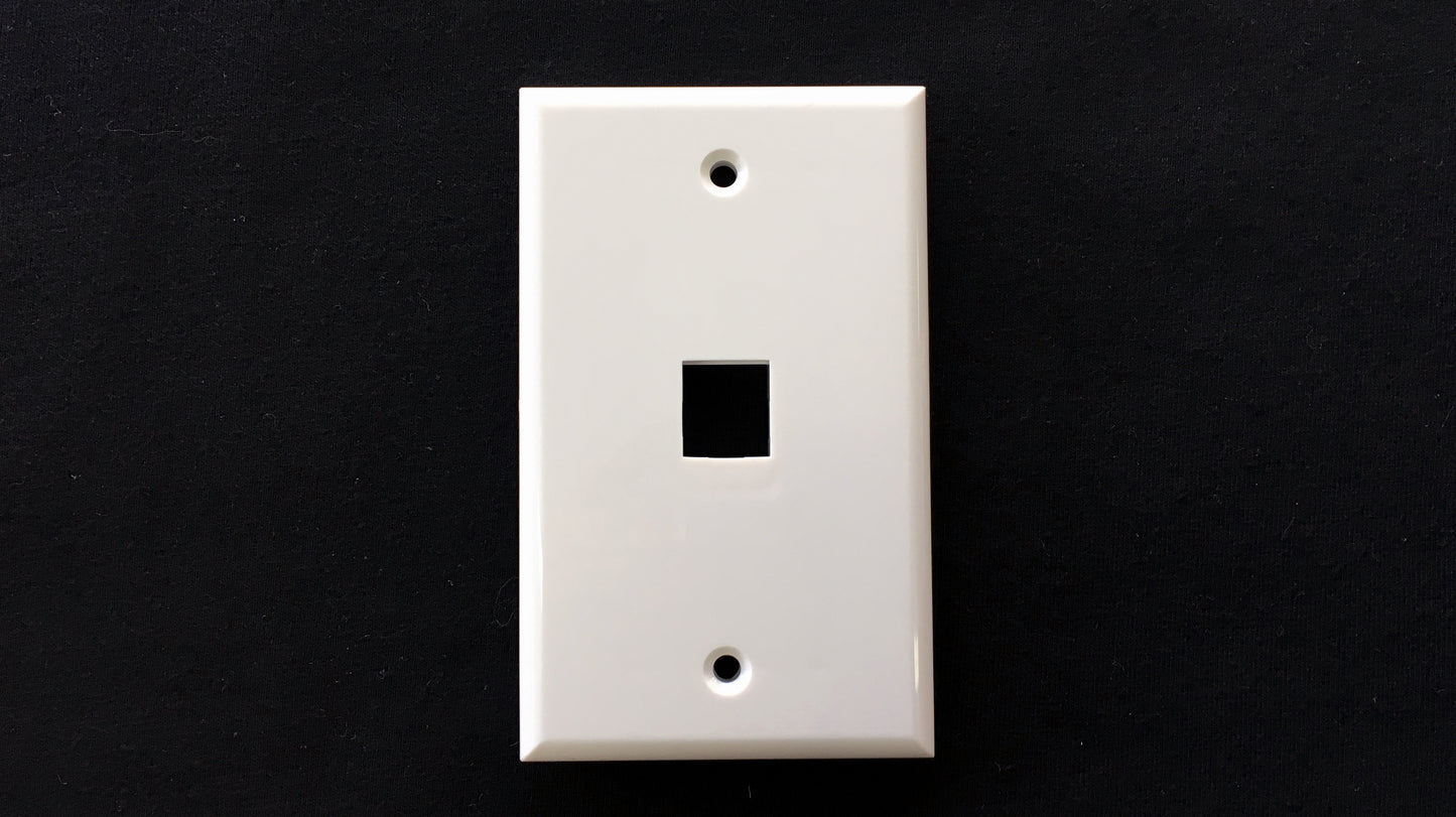 Faceplate Placa RJ-45 tipo Keystone para 1 Toma Jack De Redes