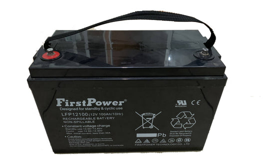 Bateria Seca Recargable 12 V 100 Ah sellada marca First Power