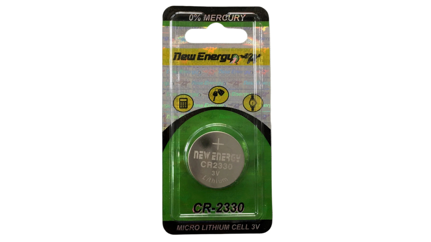 Pila tipo moneda o boton CR2330 marca New Energy