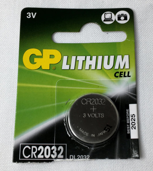 Pila tipo moneda o boton CR2032 marca GP