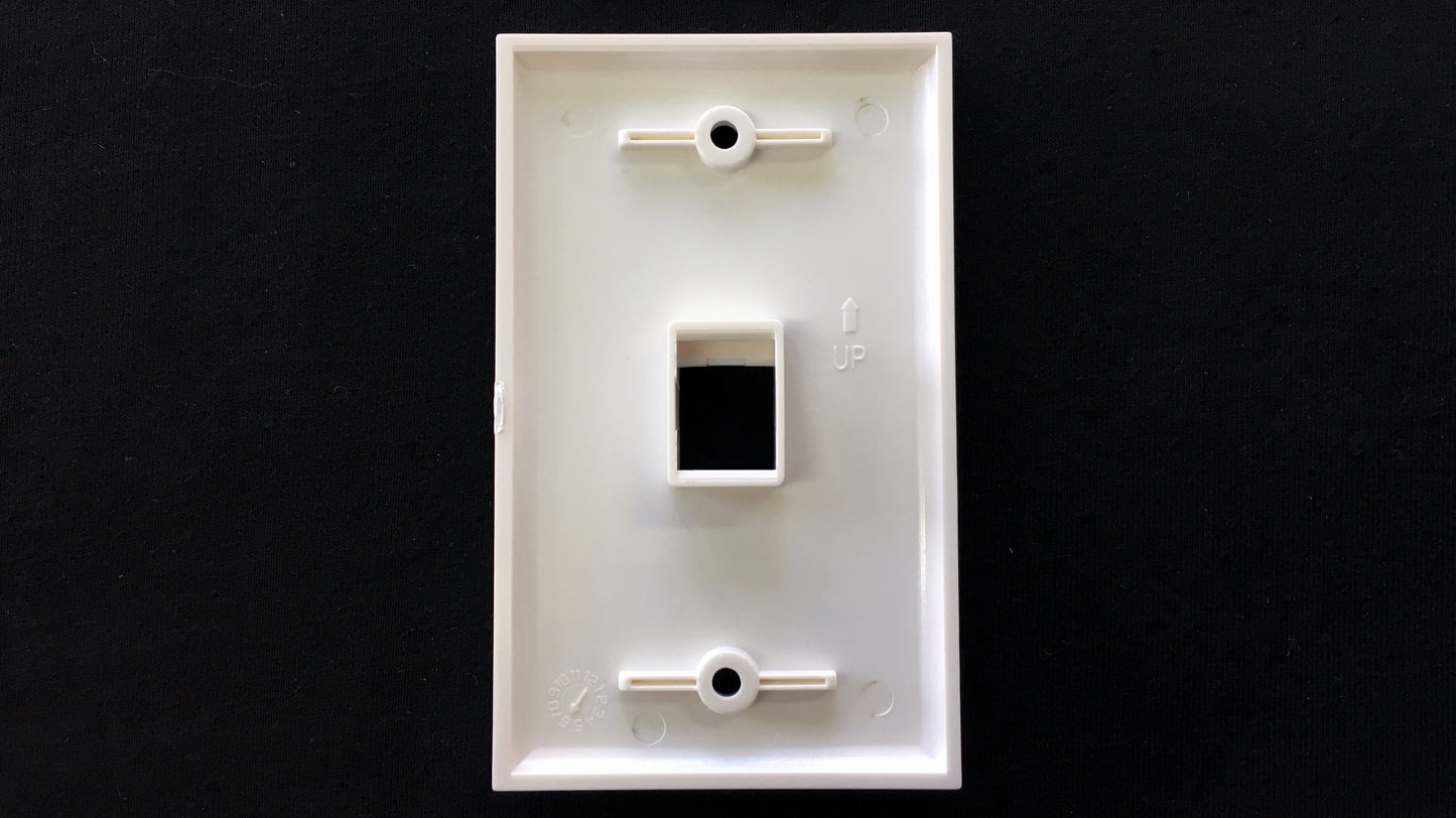 Faceplate Placa RJ-45 tipo Keystone para 1 Toma Jack De Redes
