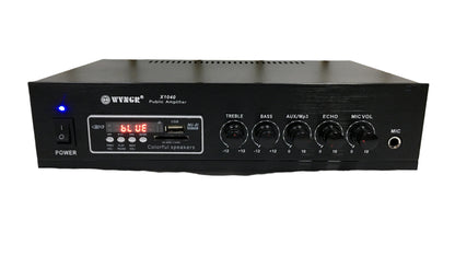 Amplificador de Sonido Ambiental con Bluetooth Radio FM y USB 75 Watts