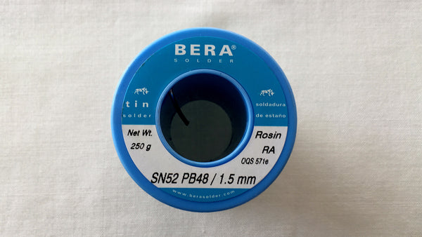 Rollo de Estaño 1.5 mm de Diametro 250 gr para electronica marca Bera
