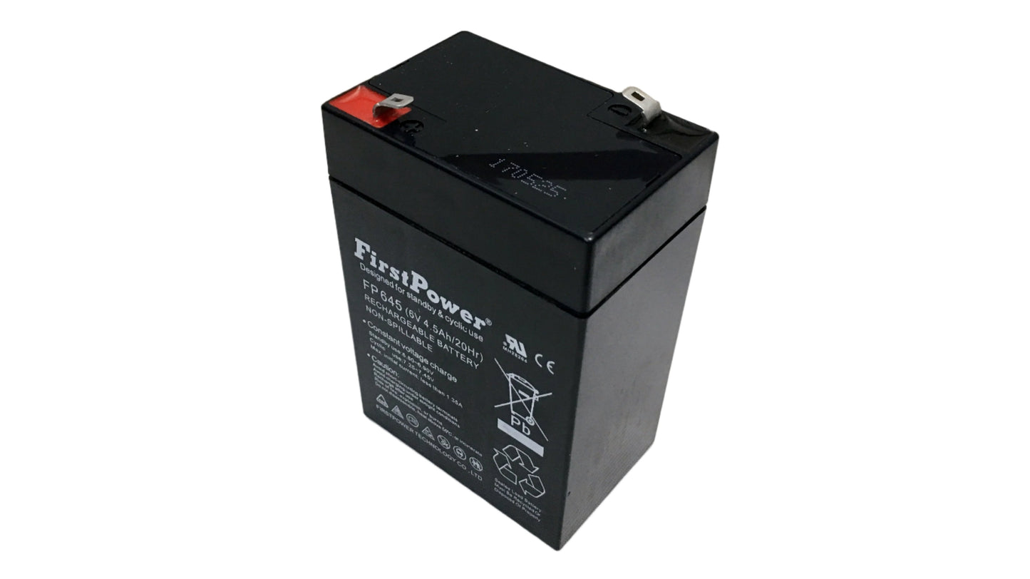 Bateria Seca Recargable 6 V 4.5 Ah sellada marca First Power