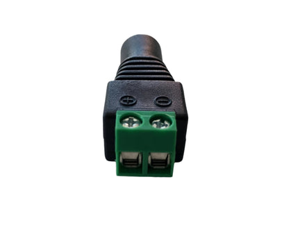Conector Bornera Jack DC de energia hembra para camaras de seguridad