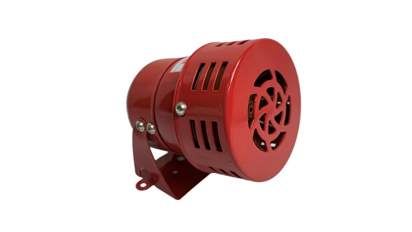 Sirena para Alarma funcionamiento a 12 Vdc Color Roja