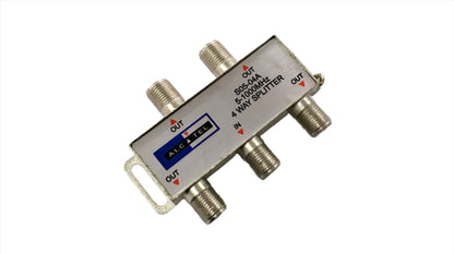 Splitter Coaxial de 1 entrada a 4 salidas marca Alcatel