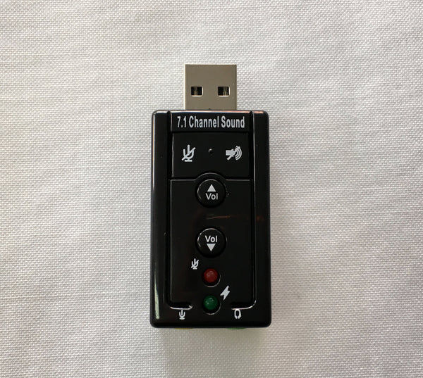 Tarjeta de Sonido USB 7.1 virtual con teclas de funciones