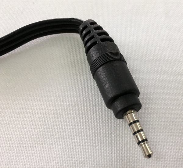 Cable Tripolar audio video de conector 3.5 mm a 3 RCA macho