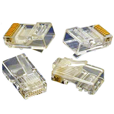 Conector Plug RJ-45 categoria 6 paquete de 100 unidades