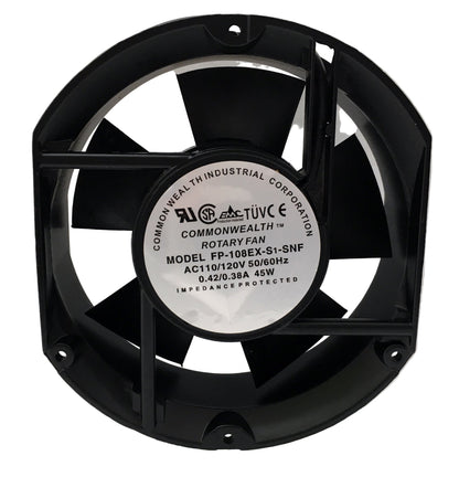 Ventilador semi circular 110 Vac 45 W de 17.2 cm de diametro