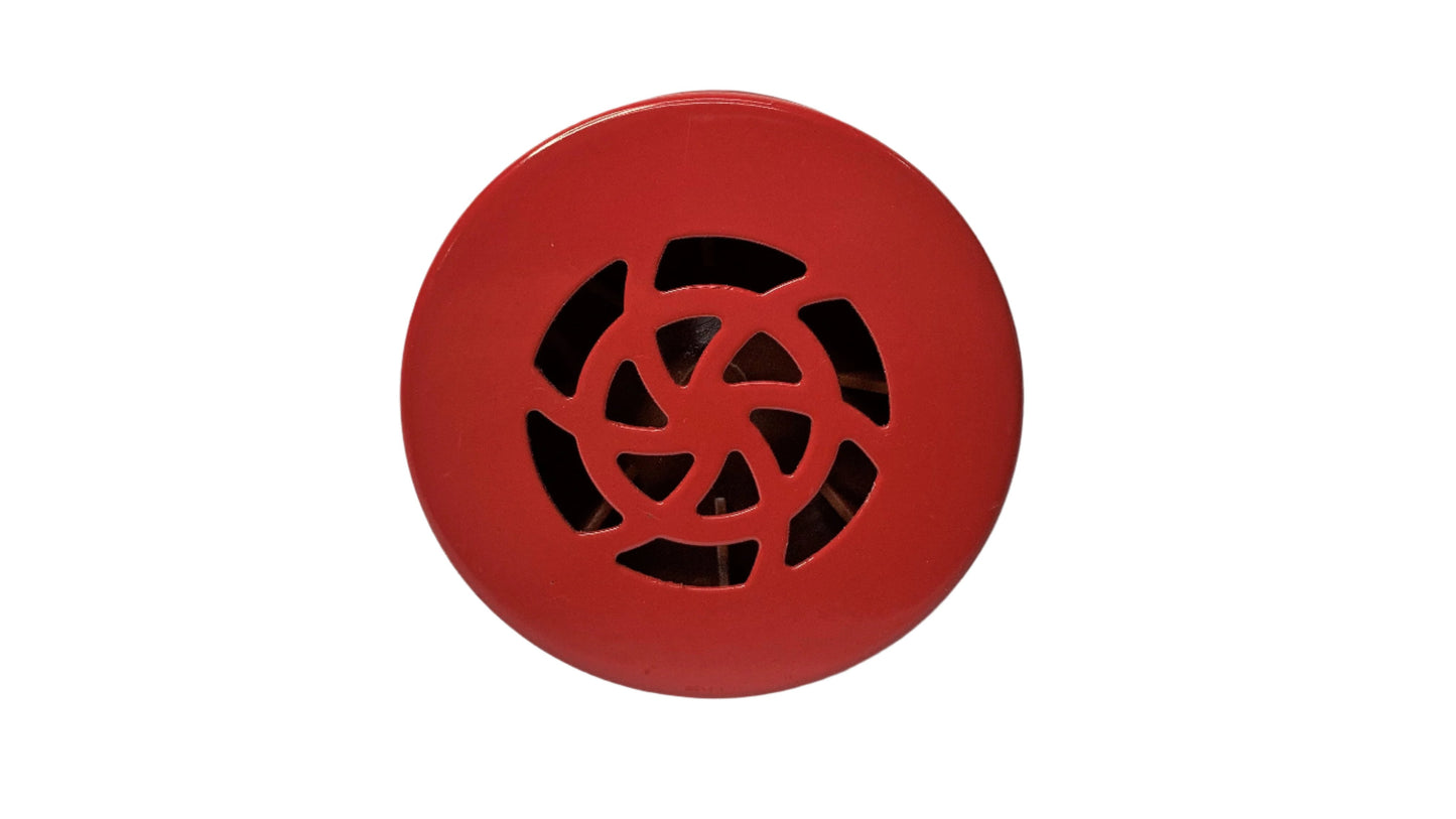 Sirena para Alarma funcionamiento a 12 Vdc Color Roja