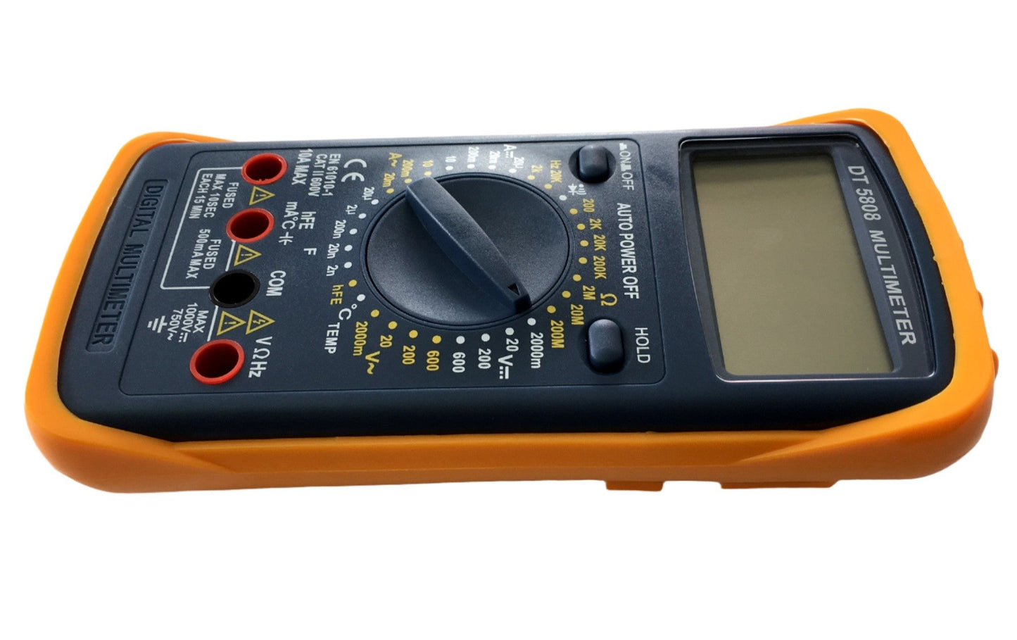 Multimetro digital con medidor de capacitores y termocupla