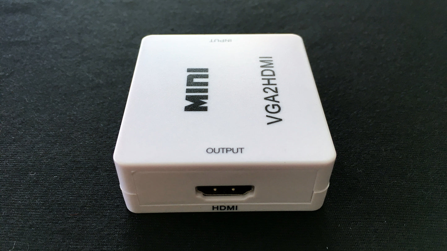 Convertidor de Audio y Video de VGA + Audio a HDMI
