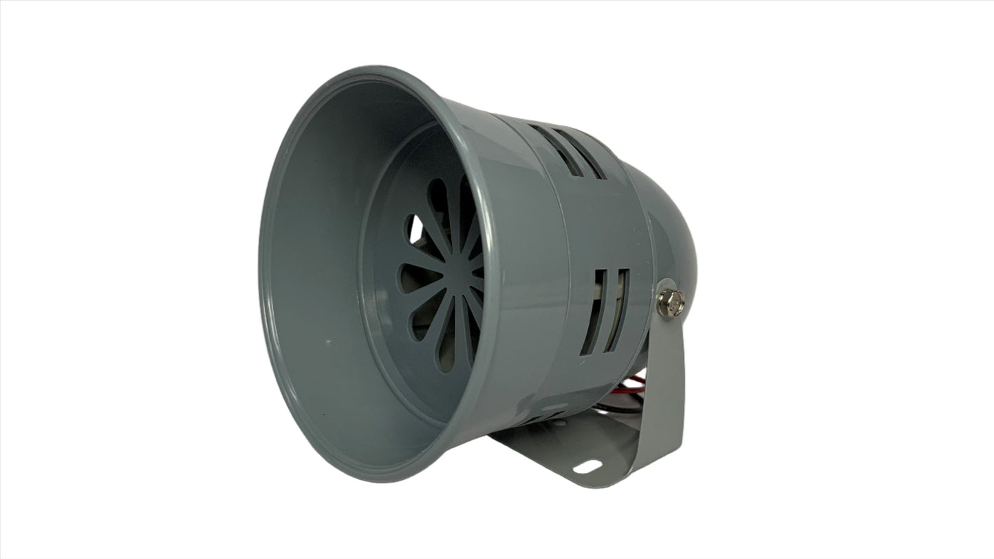 Sirena para Alarma funcionamiento a 110 Vac Color Gris
