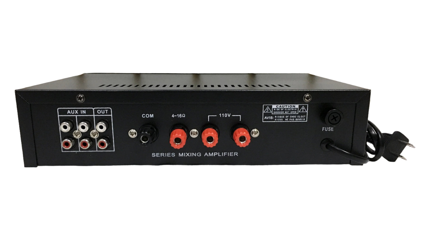 Amplificador de Sonido Ambiental con Bluetooth Radio FM y USB 75 Watts