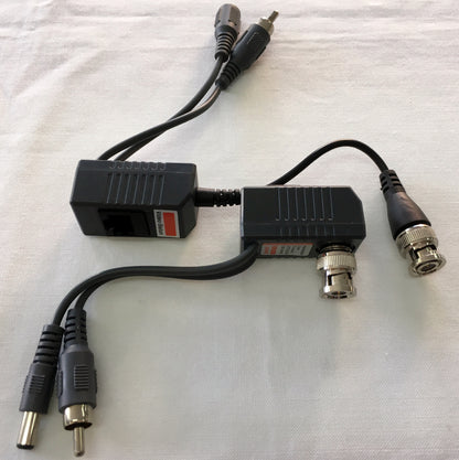 Video Balun pasivo Video Energia y Audio a conector RJ-45