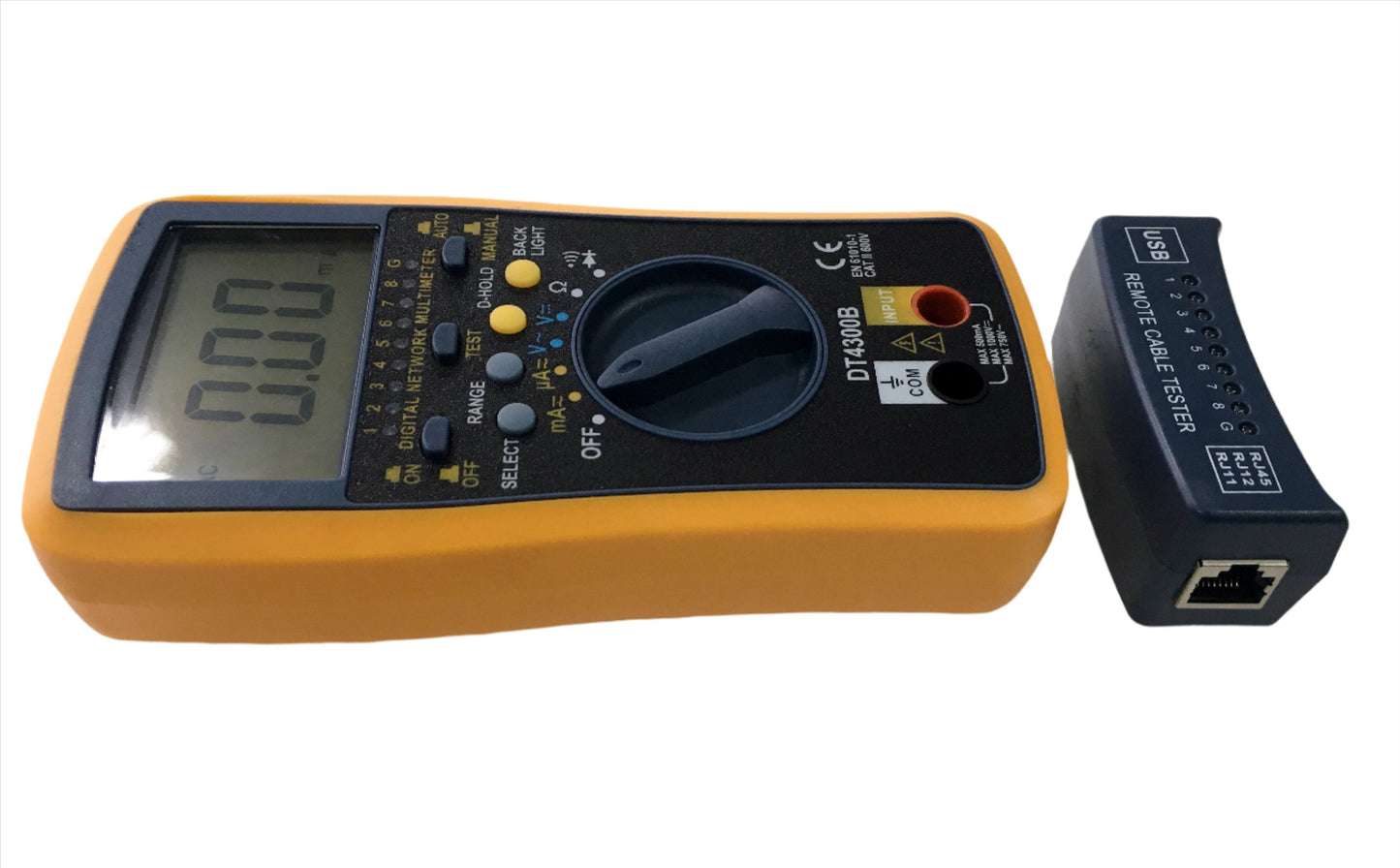 Multimetro Digital Autorango con Lan Tester Probador Redes