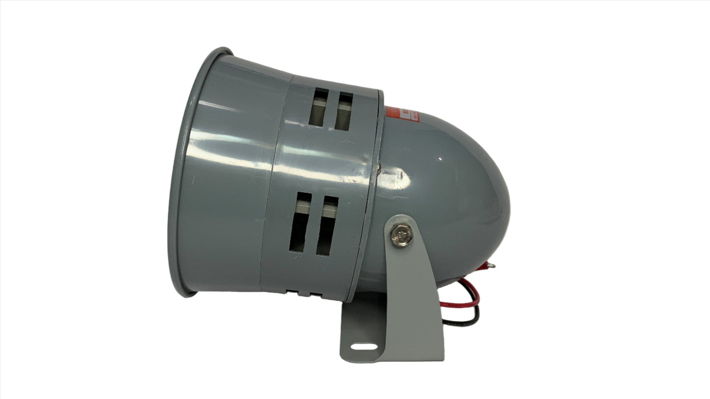 Sirena para Alarma funcionamiento a 110 Vac Color Gris