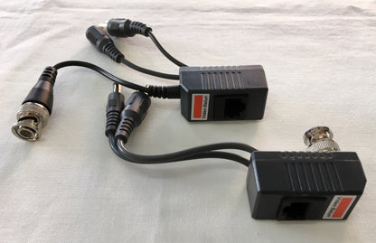 Video Balun pasivo Video Energia y Audio a conector RJ-45