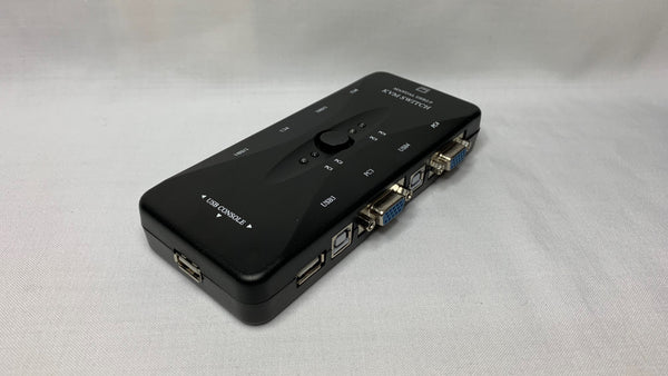 Switch KVM USB y VGA Teclado Mouse Video de 4 puertos