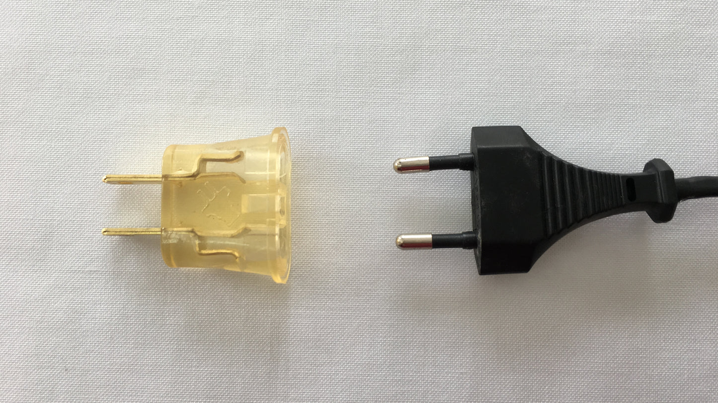 Adaptador Enchufe Convertidor de Rendondo a plano 2 clavijas
