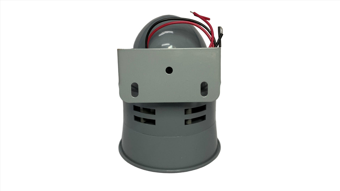 Sirena para Alarma funcionamiento a 110 Vac Color Gris