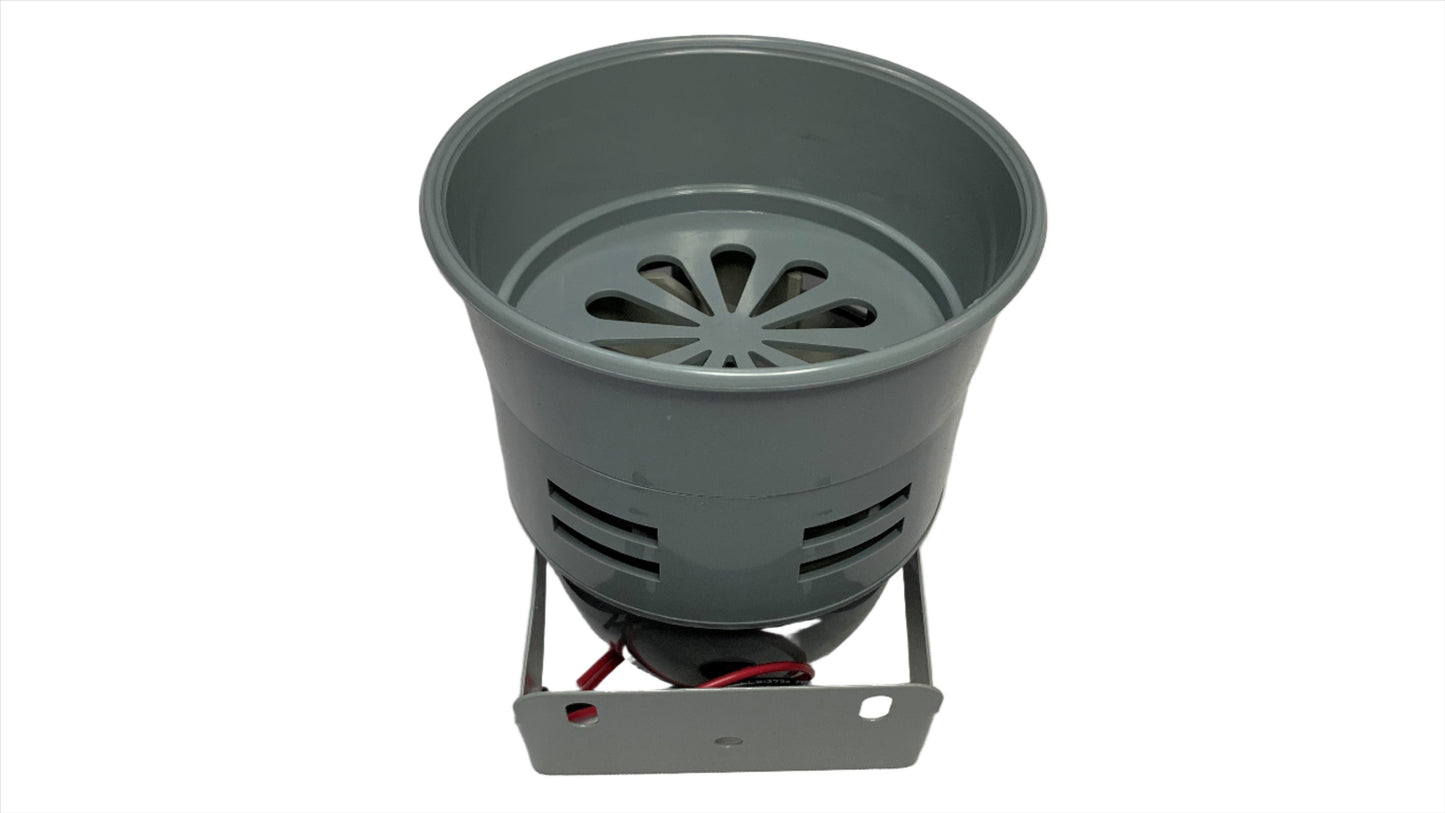 Sirena para Alarma funcionamiento a 110 Vac Color Gris